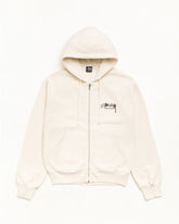 BEACH ROOTS ZIP HOODIE GARMENT DYED