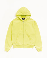 CURSIVE APPLIQUE ZIP HOODIE