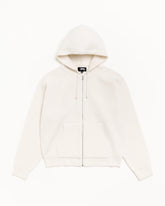TEXTURED ZIP HOODED SWEATER