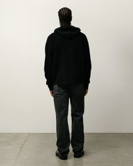 TEXTURED ZIP HOODED SWEATER