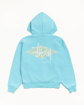 BASIC DIAMOND ZIP HOODIE