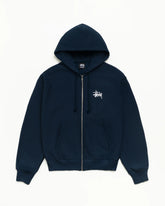 BASIC STÜSSY ZIP HOODIE