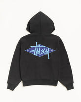 BASIC DIAMOND ZIP HOODIE