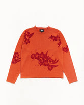FLORAL ROLL NECK SWEATER