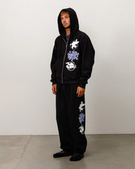 STÜSSY & ALWAYS STACK ZIP HOODIE