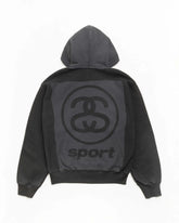 LINK SPORT ZIP HOODIE GARMENT DYED