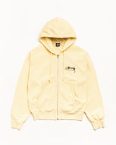 BEACH ROOTS ZIP HOODIE GARMENT DYED