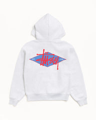 BASIC DIAMOND ZIP HOODIE