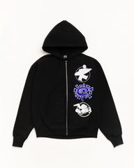 STÜSSY & ALWAYS STACK ZIP HOODIE
