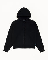 TEXTURED ZIP HOODED SWEATER