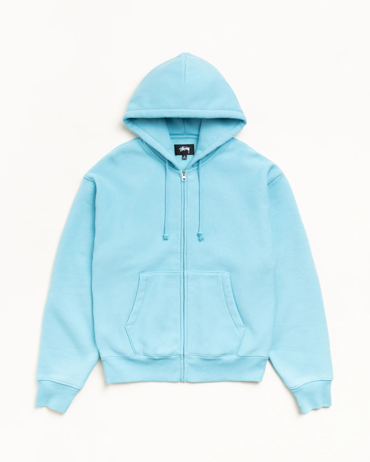 CURSIVE APPLIQUE ZIP HOODIE