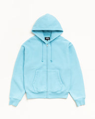 CURSIVE APPLIQUE ZIP HOODIE