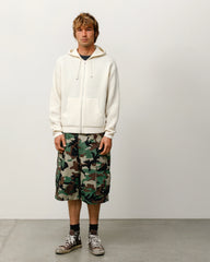 TEXTURED ZIP HOODED SWEATER