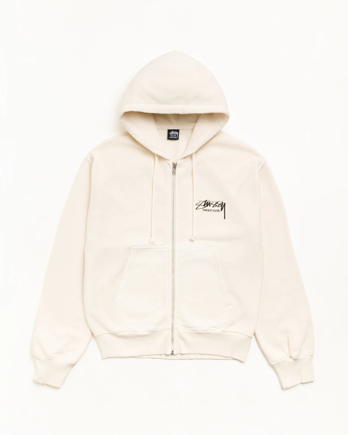 BEACH ROOTS ZIP HOODIE GARMENT DYED