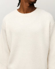 WAFFLE CASHMERE SWEATER
