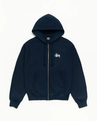 BASIC STÜSSY ZIP HOODIE