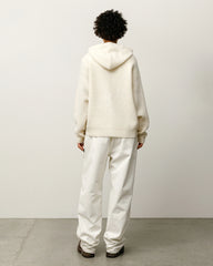 TEXTURED ZIP HOODED SWEATER