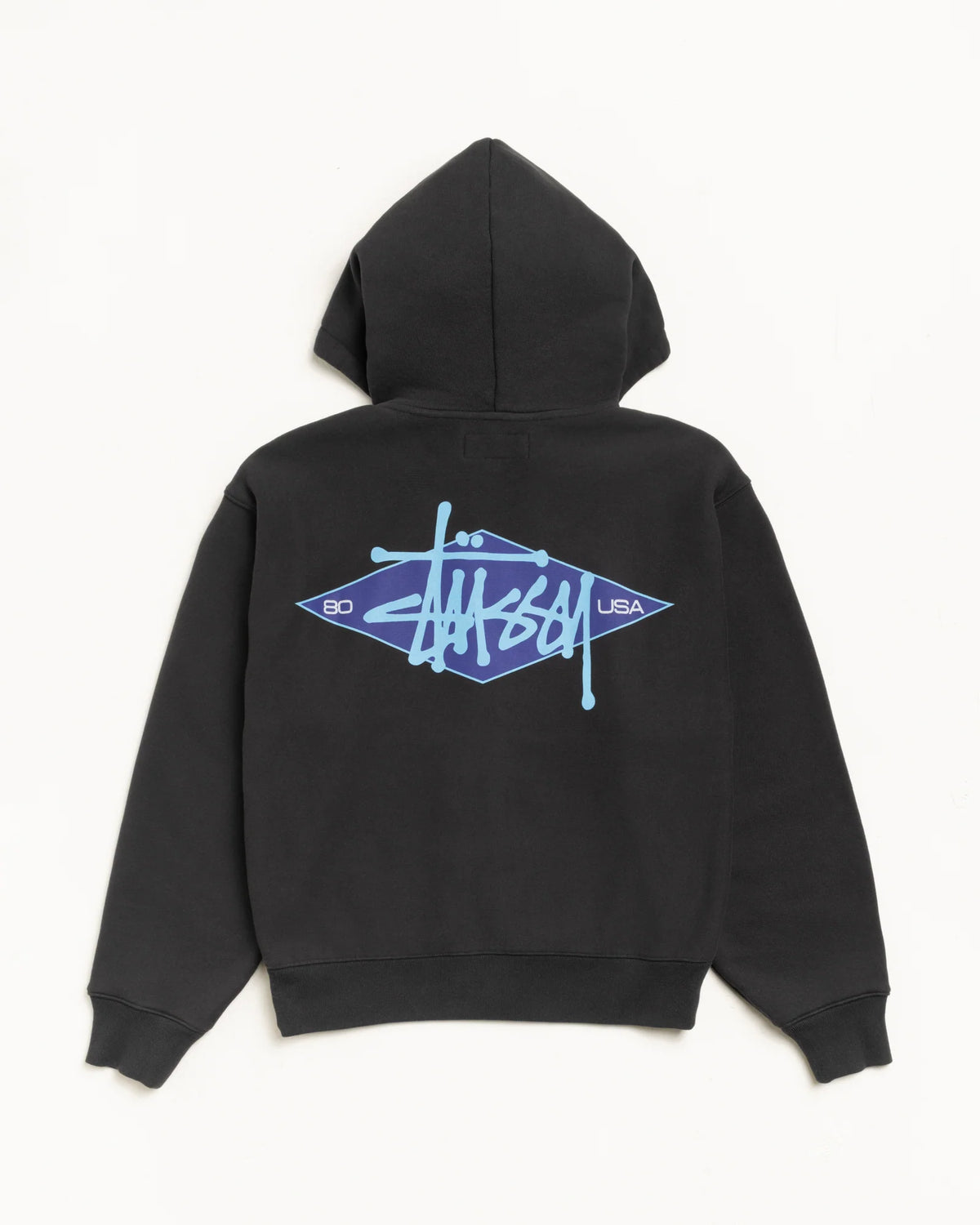BASIC DIAMOND ZIP HOODIE