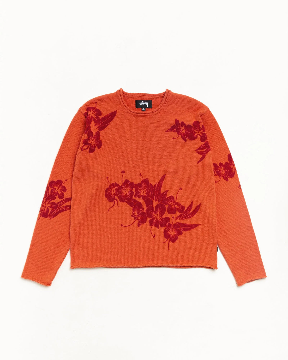 FLORAL ROLL NECK SWEATER