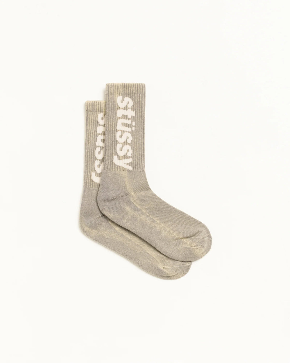 WASHED HELVETICA CREW SOCK