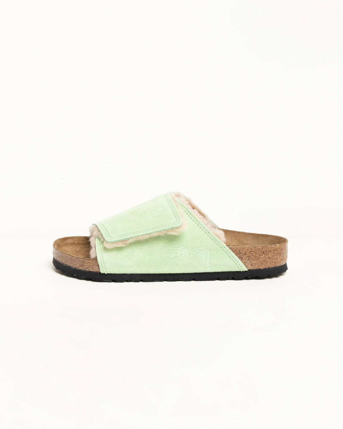 STÜSSY & BIRKENSTOCK SOLANA SHEARLING SLIDE