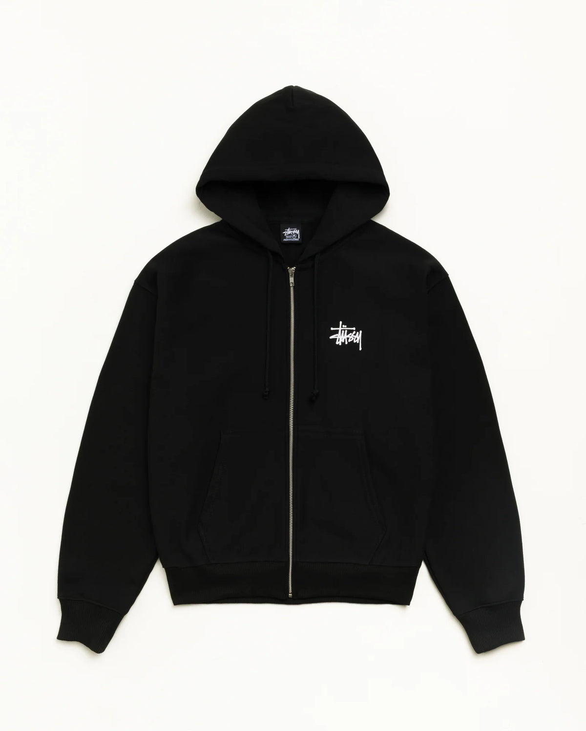 BASIC STÜSSY ZIP HOODIE