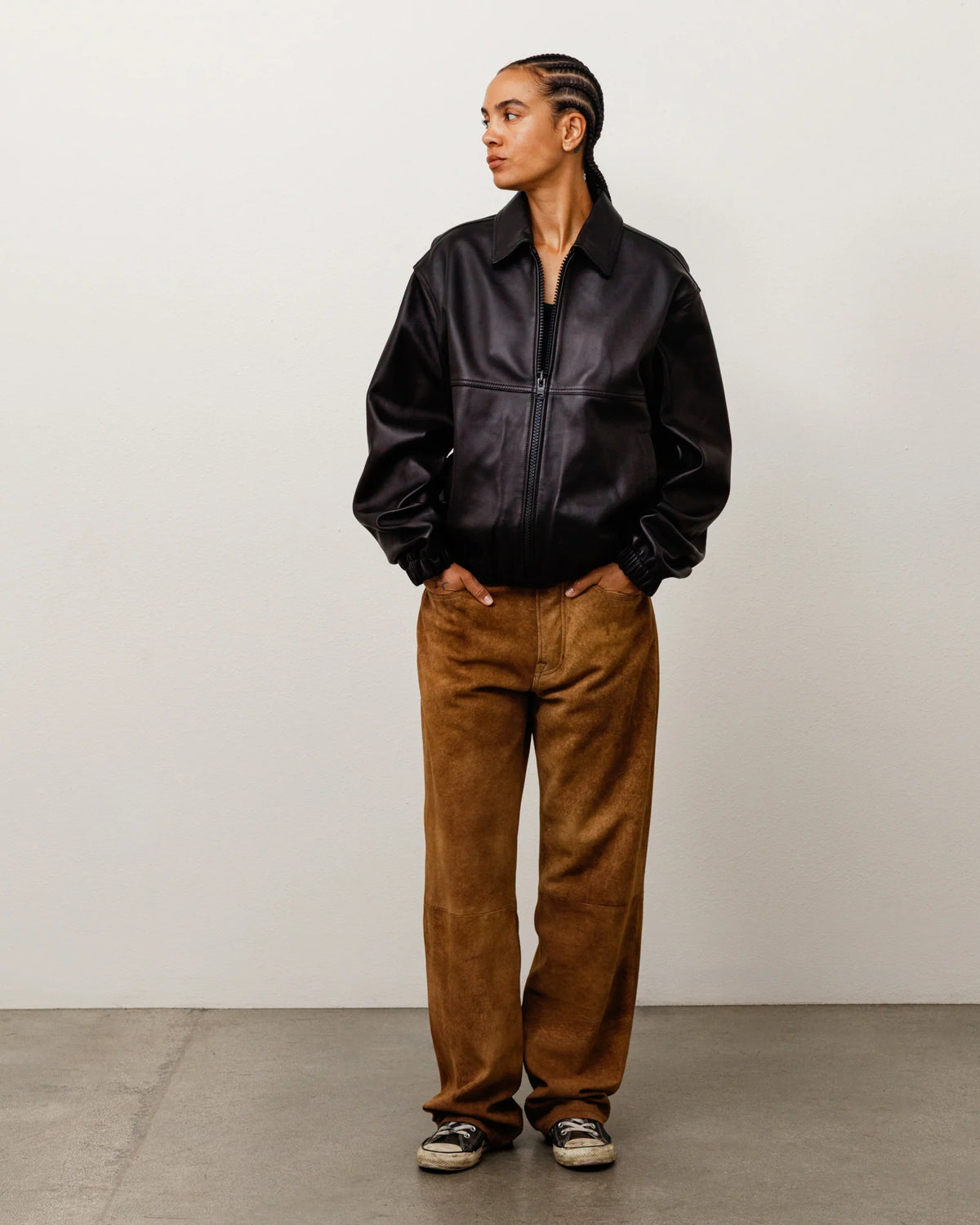 LEATHER WORK JACKET