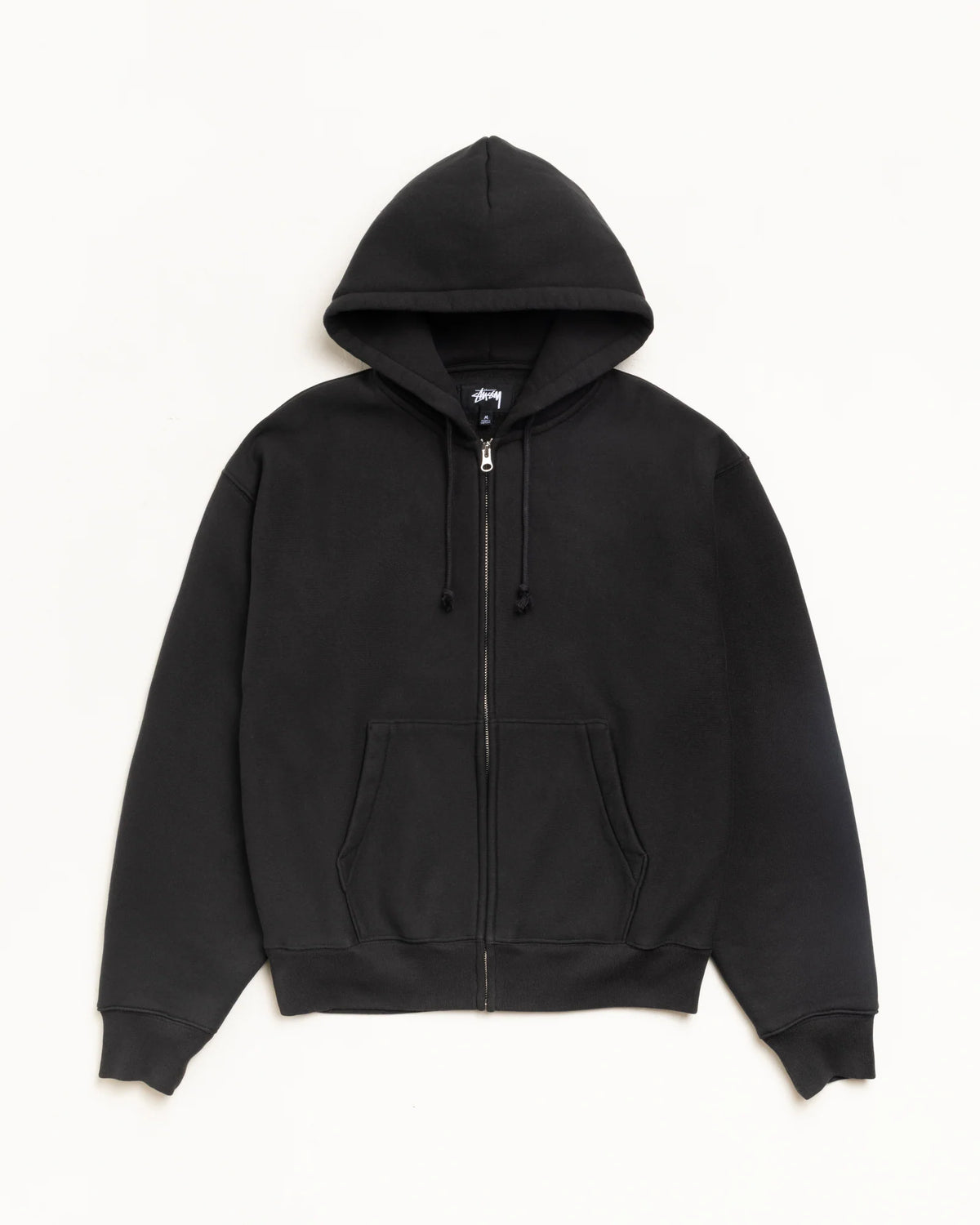 CURSIVE APPLIQUE ZIP HOODIE
