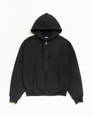 CURSIVE APPLIQUE ZIP HOODIE